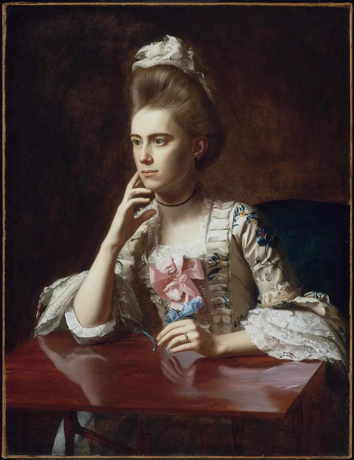 Mme Richard Skinner (Dorothy Wendell) - John Singleton Copley image 1 reproduction d’œuvre d’art à l’huile
