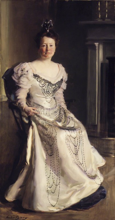 Mme Robert Abbe (Catherine Amory Bennett) - Cecilia Beaux image 1 reproduction de peinture à l’huile