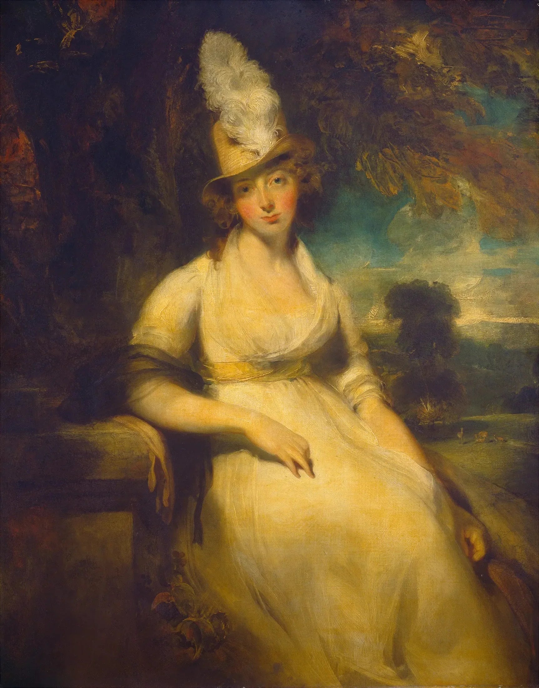 Mme Robert Blencowe - Thomas Lawrence image 1 copie peinte à la main à l’huile