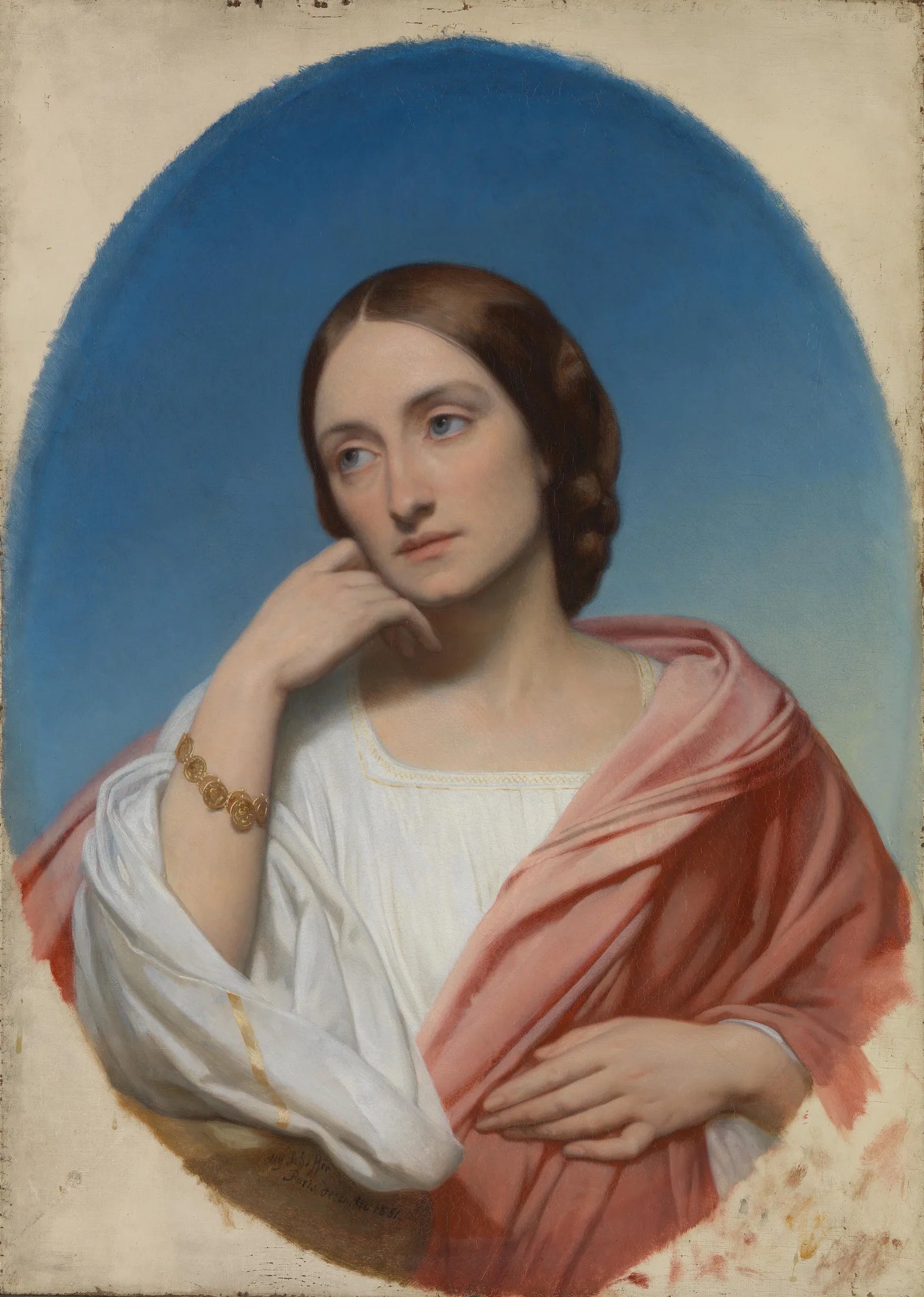 Mme Robert Hollond - Ary Scheffer image 1 reproduction d’œuvre d’art à l’huile
