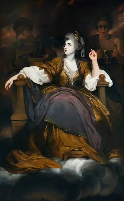 Mme Sarah Siddons, née Kemble (1755–1831), dans le rôle de « La Muse tragique » - Joshua Reynolds image 1 reproduction artisanale de tableau