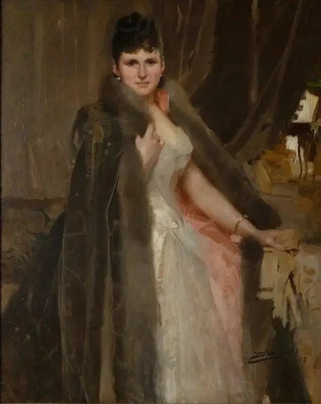 Mme Symons - Anders Zorn image 1 reproduction artisanale de tableau