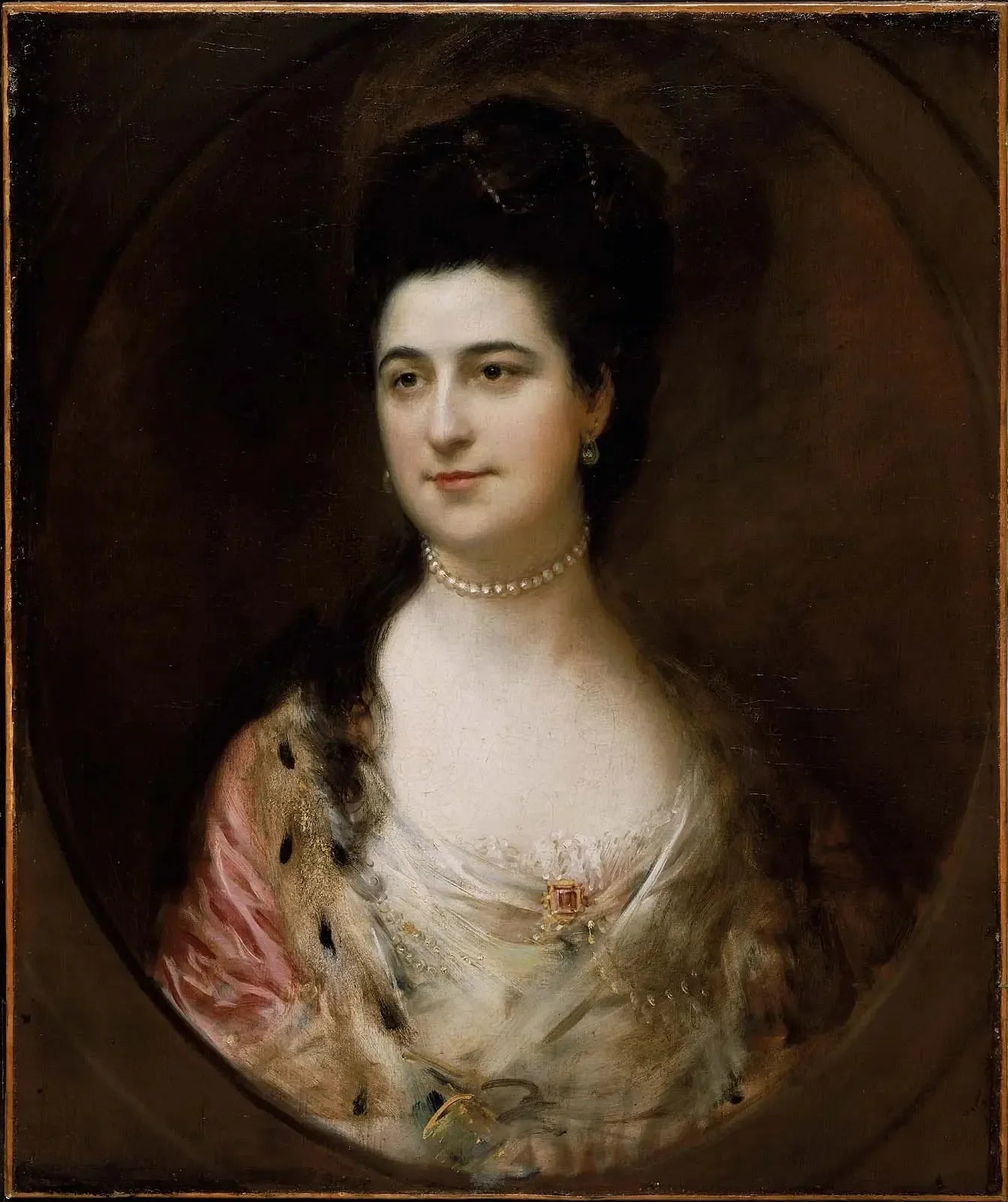 Mme Thomas Mathews - Thomas Gainsborough image 1 copie peinte à la main à l’huile