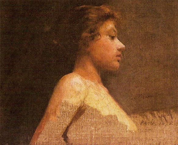 Moça - Eliseu Visconti image 1 reproduction artisanale de tableau