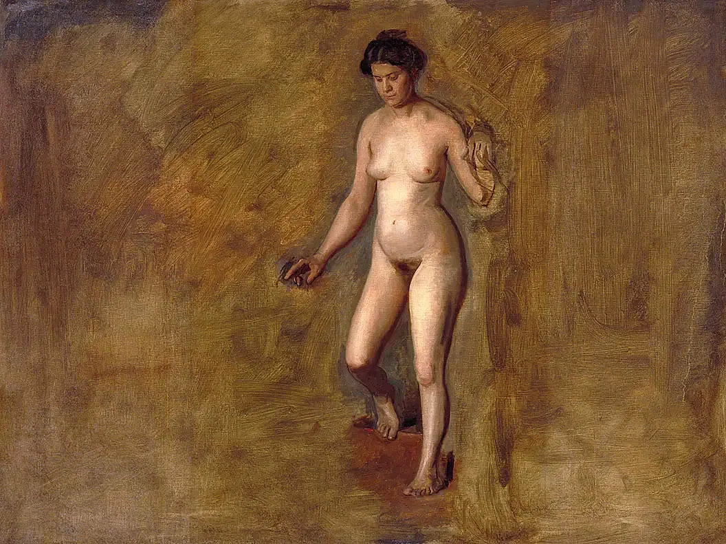 Modèle de William Rus - Thomas Eakins image 1 tableau peint à l’huile sur toile