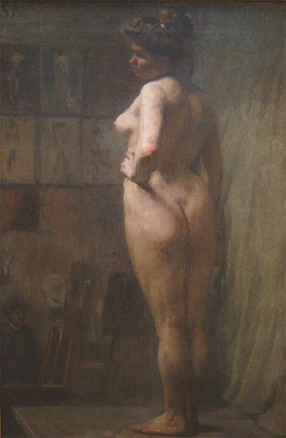 Modèle en pose - Eliseu Visconti image 1 copie peinte à la main à l’huile