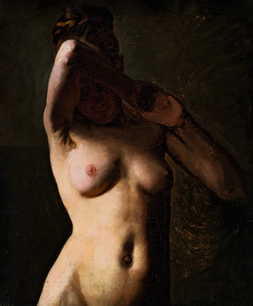 Modèle féminin. Demi-figure - Peder Severin Krøyer image 1 reproduction de peinture à l’huile