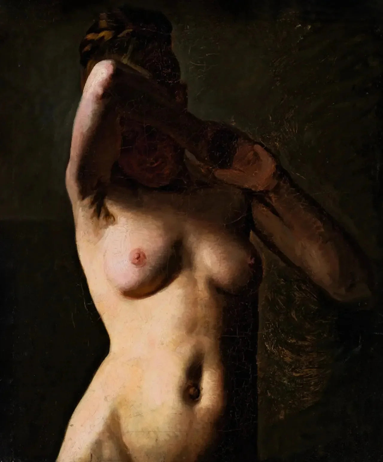 Modèle féminin. Demi-figure - Peder Severin Krøyer image 1 reproduction de peinture à l’huile