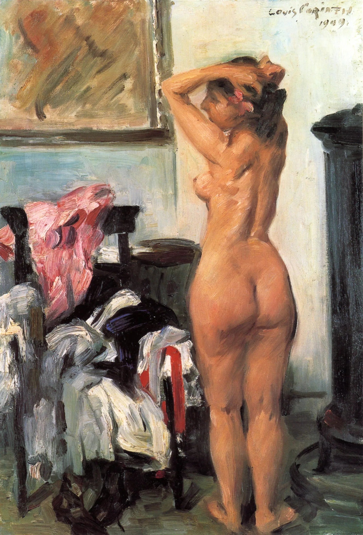 Modèle posant - Lovis Corinth image 1 tableau peint à l’huile sur toile