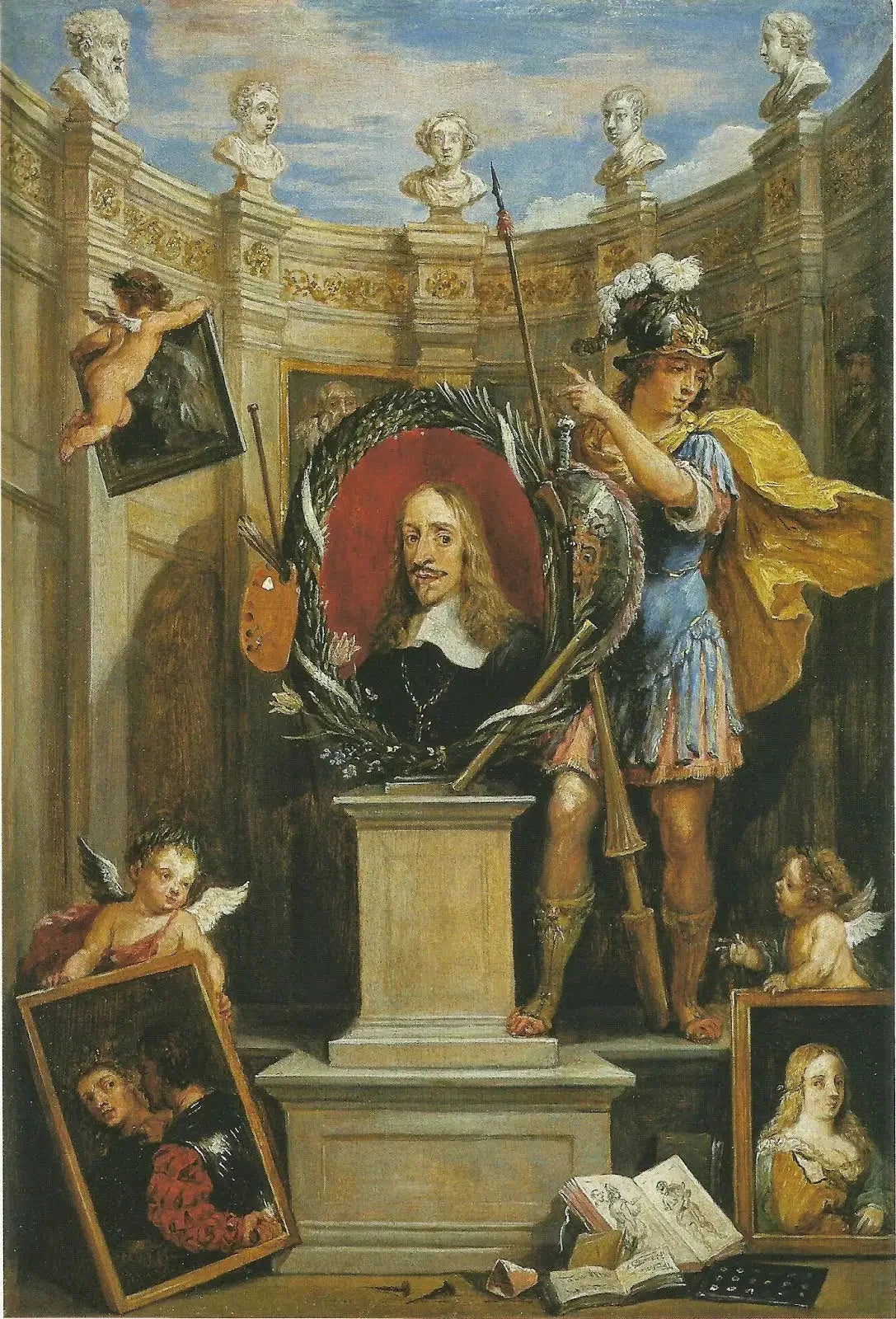 Modèle pour Theatrum Pictorium - David Teniers le Jeune image 1 reproduction artisanale de tableau