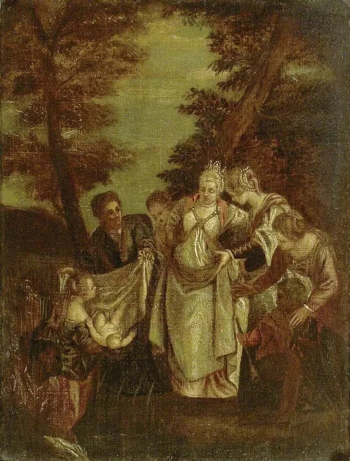 Moïse amené devant la fille de Pharaon - Paul Véronèse image 1 reproduction de peinture à l’huile