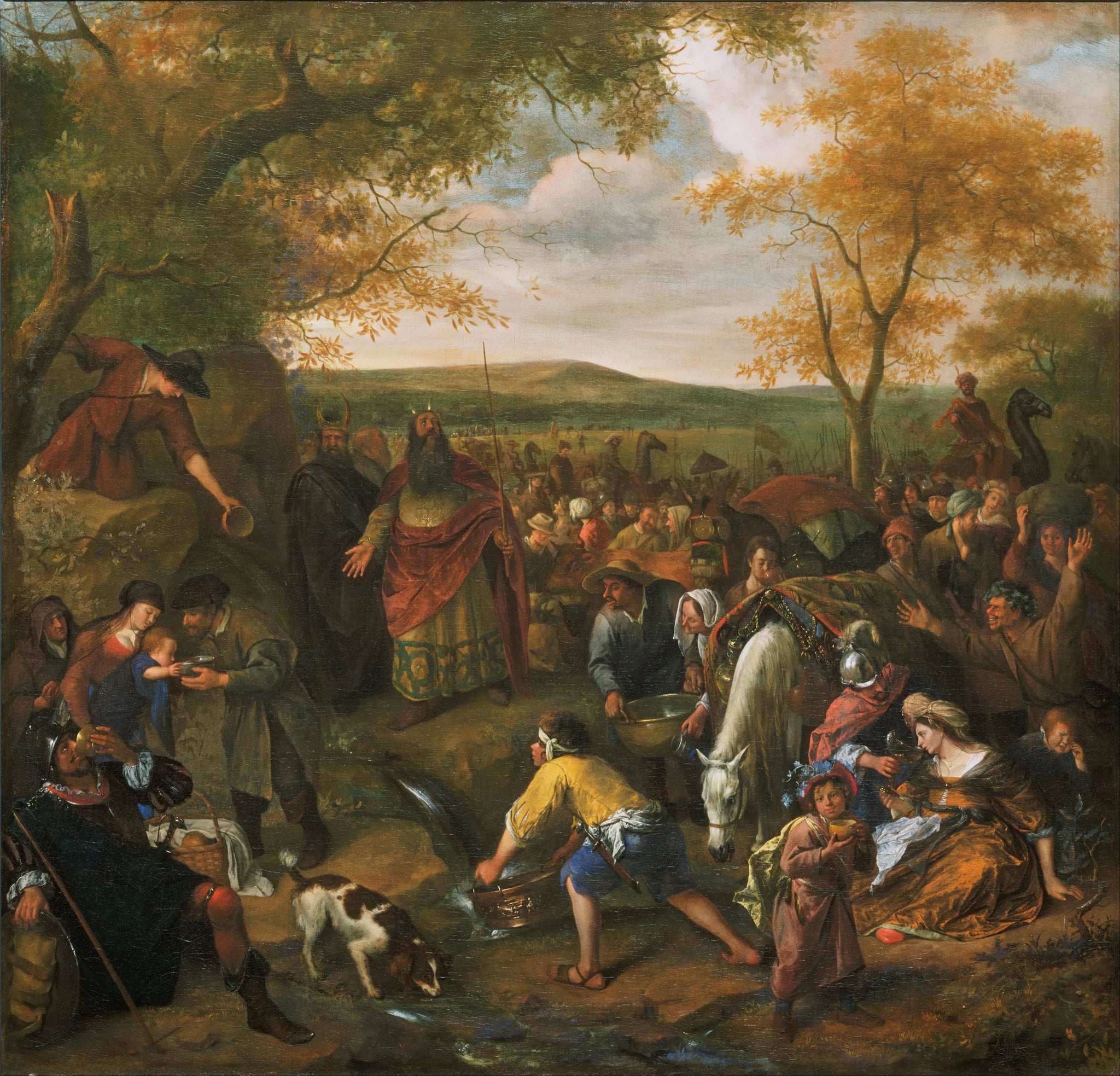 Moïse frappant le rocher - Jan Steen image 1 tableau peint à l’huile sur toile
