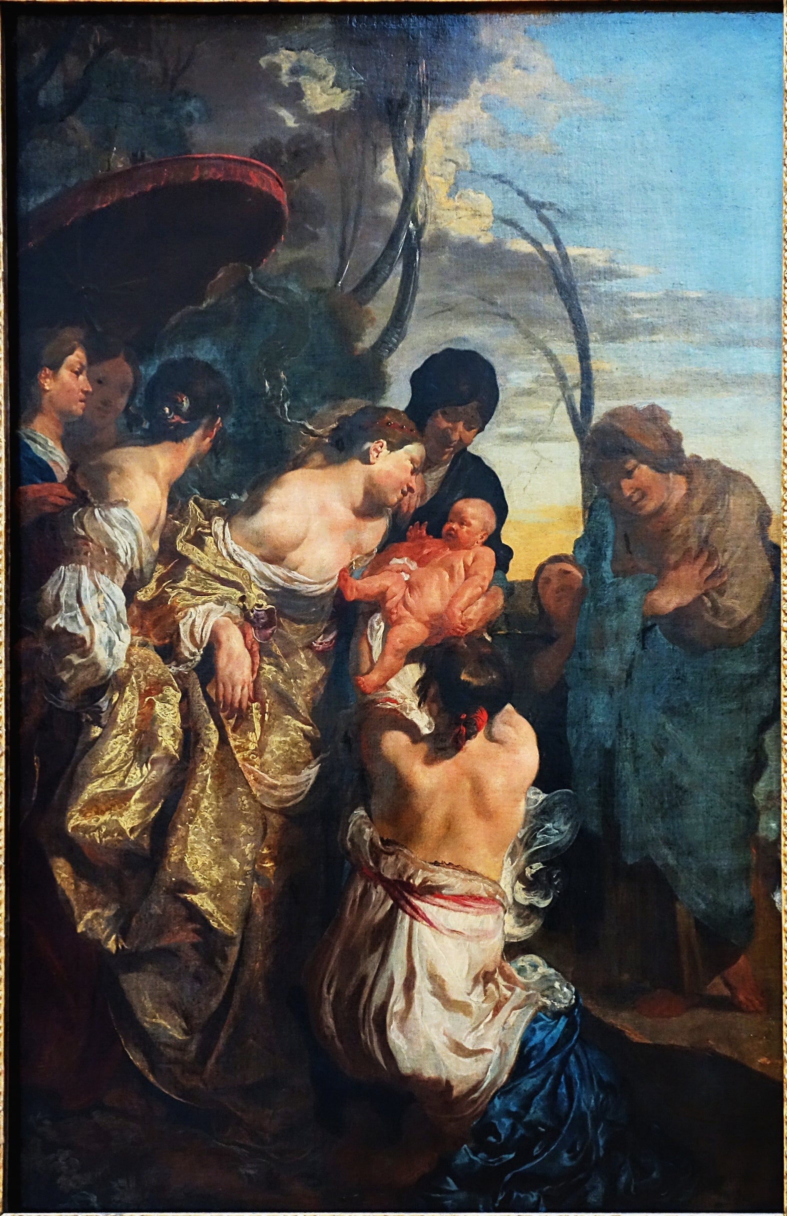 Moïse sauvé des eaux - Johann Liss image 1 tableau peint à l’huile sur toile