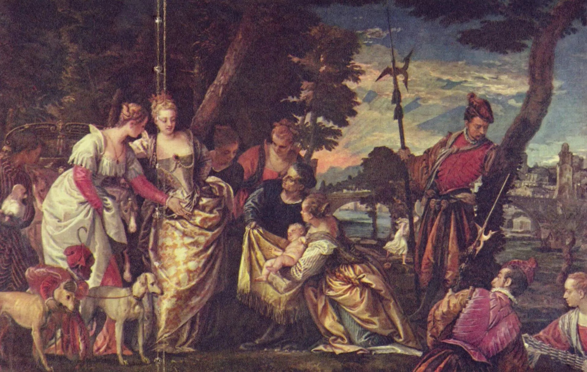Moïse sauvé des eaux - Paul Véronèse image 1 copie de tableau peinte à la main