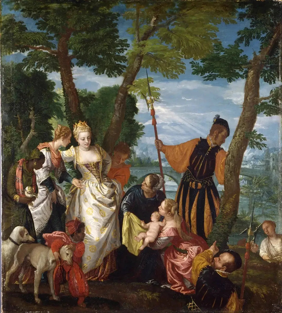 Moïse sauvé des eaux - Paul Véronèse image 1 reproduction d’œuvre d’art à l’huile