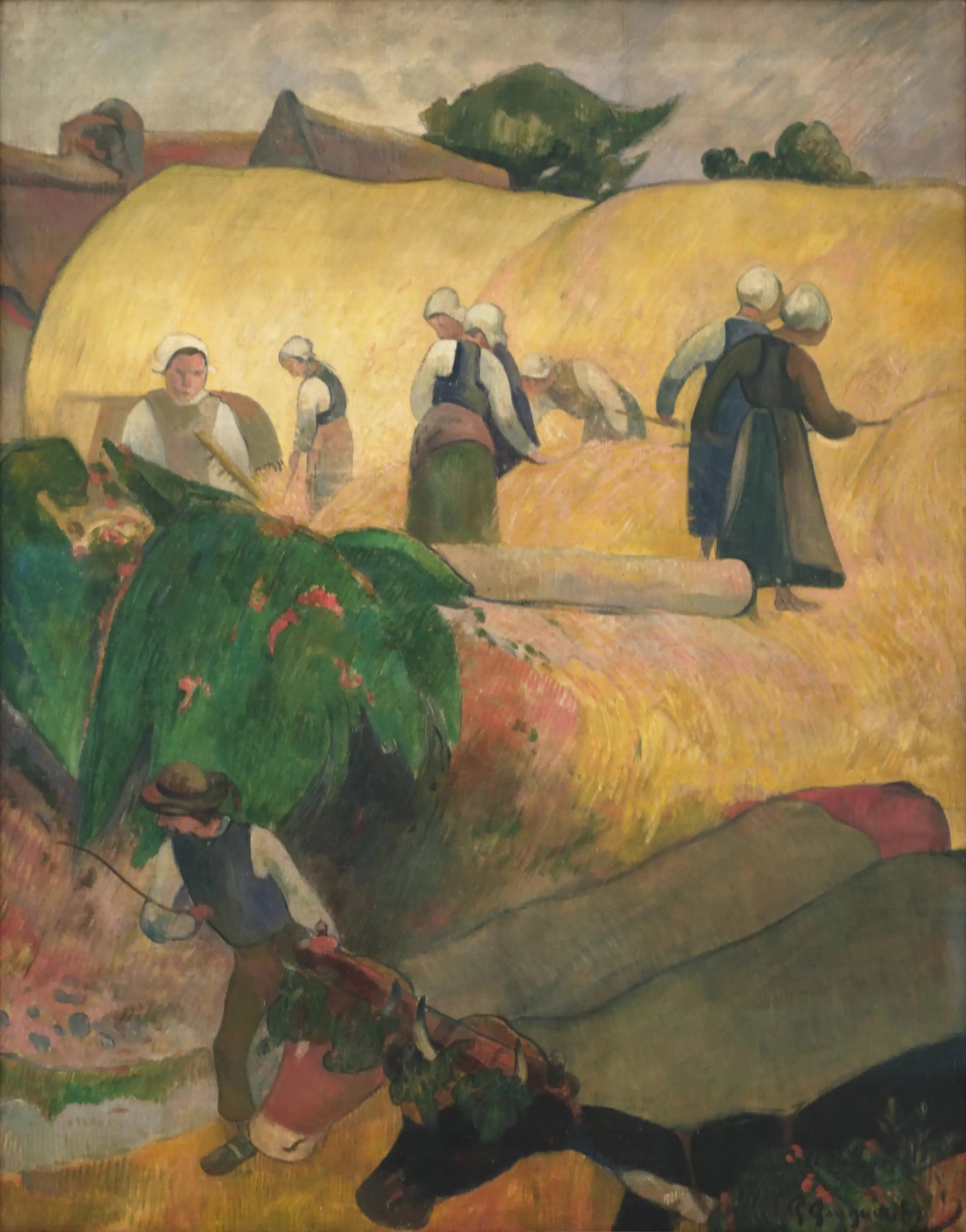 Moisson en Bretagne - Paul Gauguin image 1 copie peinte à la main à l’huile