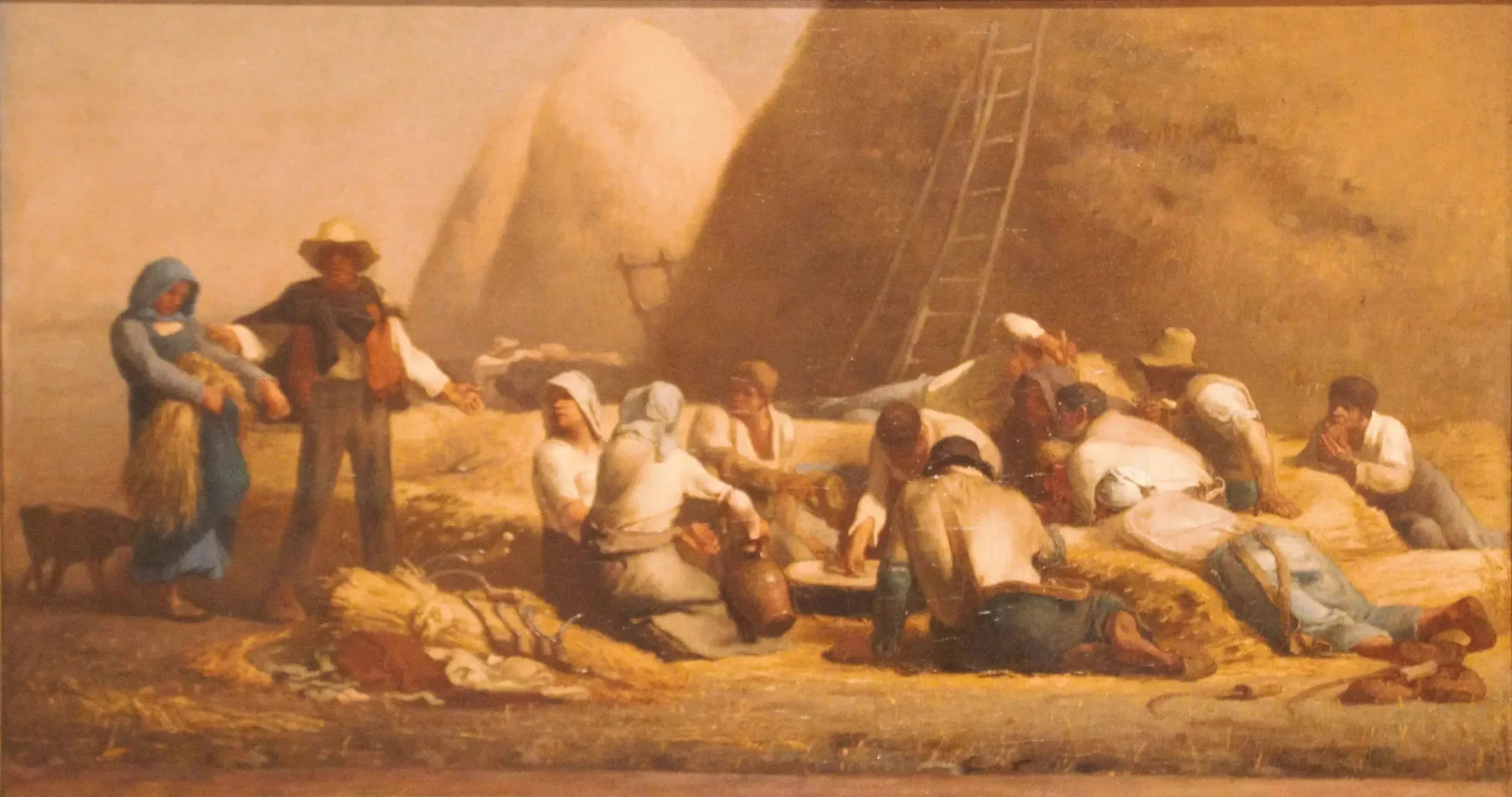 Moissonneurs au repos (Ruth et Boaz) - Jean-François Millet image 1 copie de tableau peinte à la main