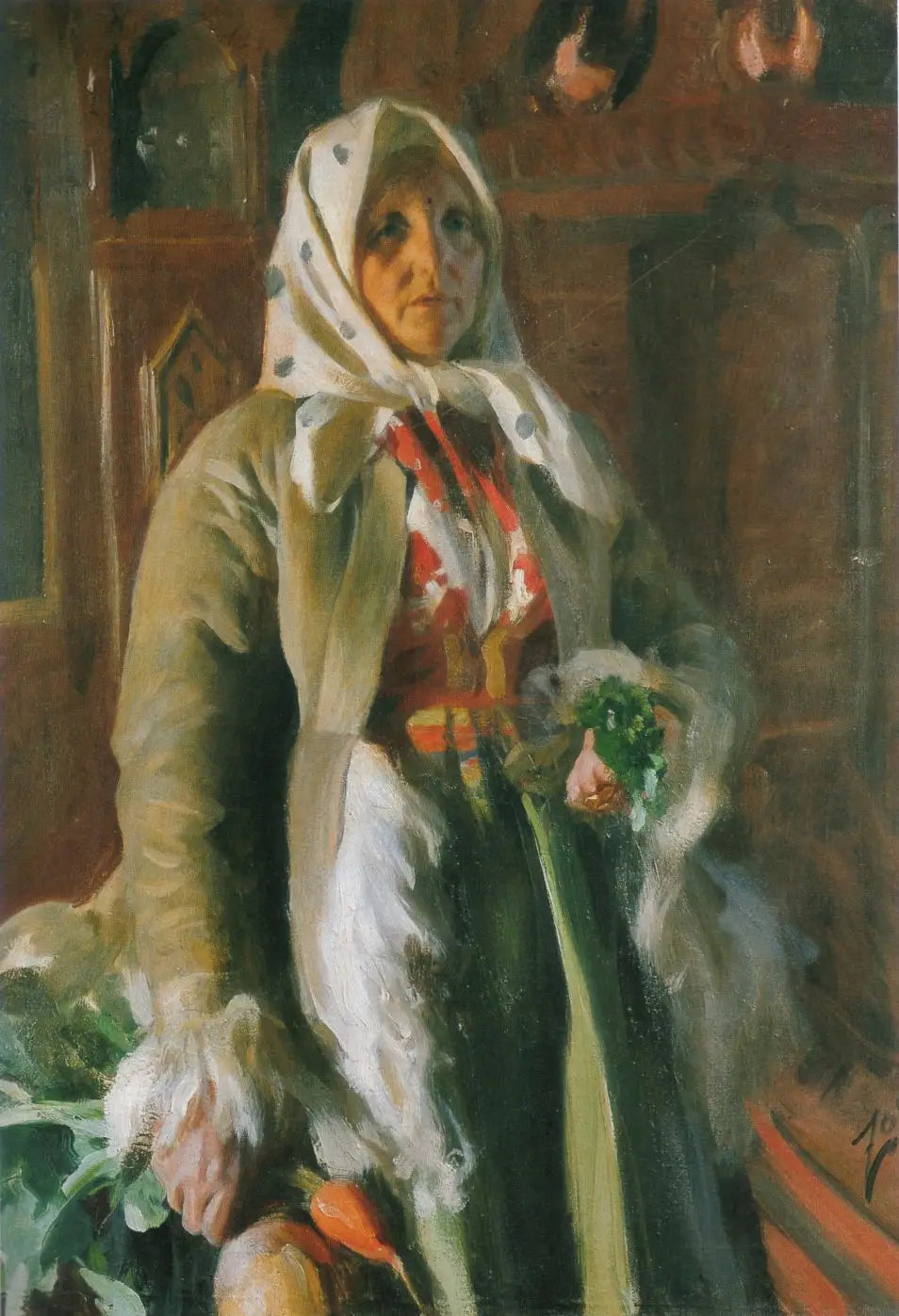 Mona - Anders Zorn image 1 copie de tableau peinte à la main