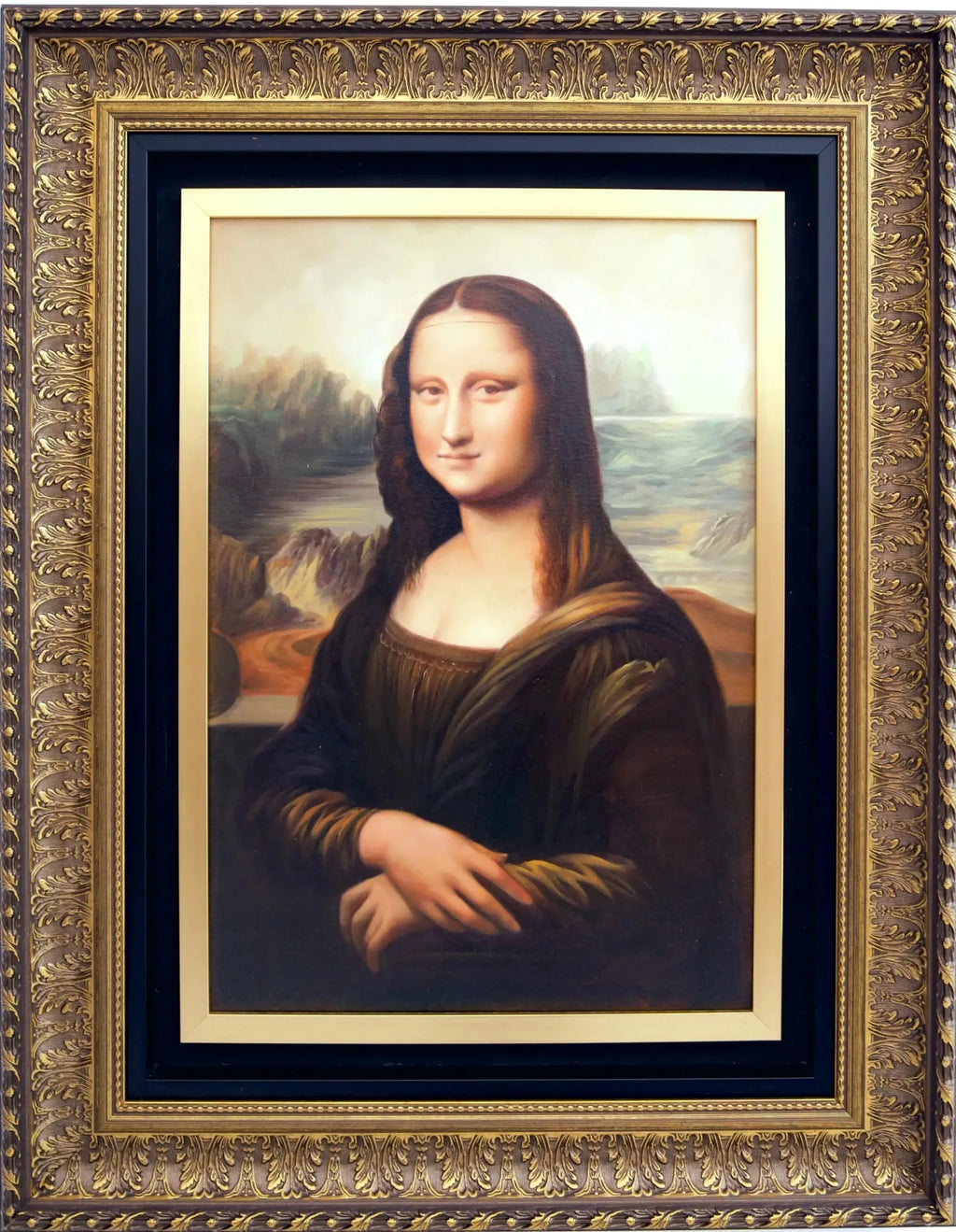 Mona Lisa - Alpha Reproduction | 45 X 65 cm image 5 copie de tableau peinte à la main