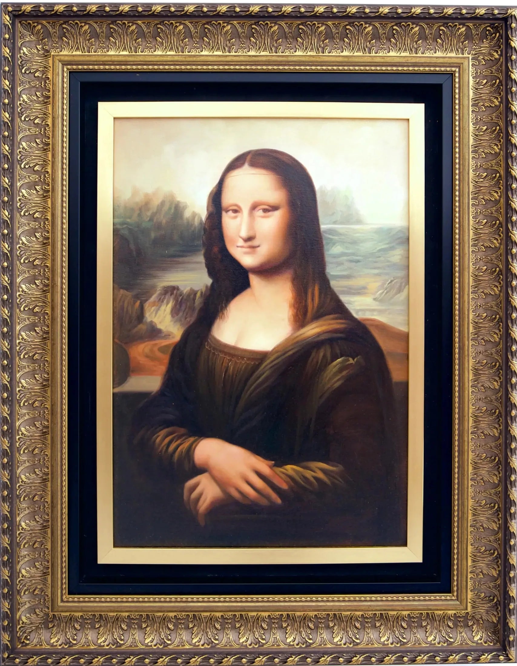 Mona Lisa - Alpha Reproduction | 45 X 65 cm image 5 copie de tableau peinte à la main