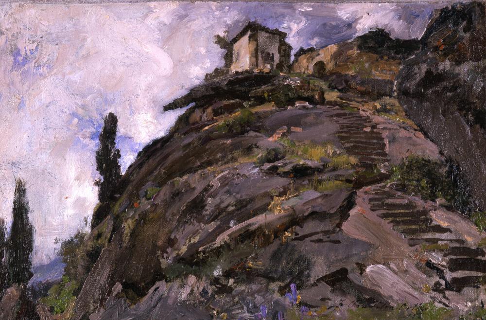 Monastère d'El Paular, Guadarrama - Francisco Pradilla y Ortiz image 1 copie de tableau peinte à la main