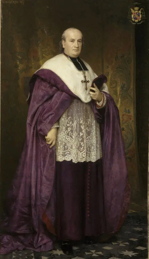 Monseigneur Léon-Benoît-Charles Thomas - Bouguereau image 1 copie de tableau peinte à la main