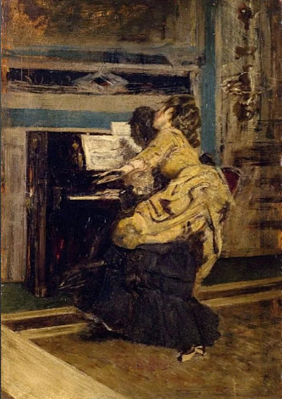 Monsieur au piano - Giovanni Boldini image 1 tableau peint à l’huile sur toile
