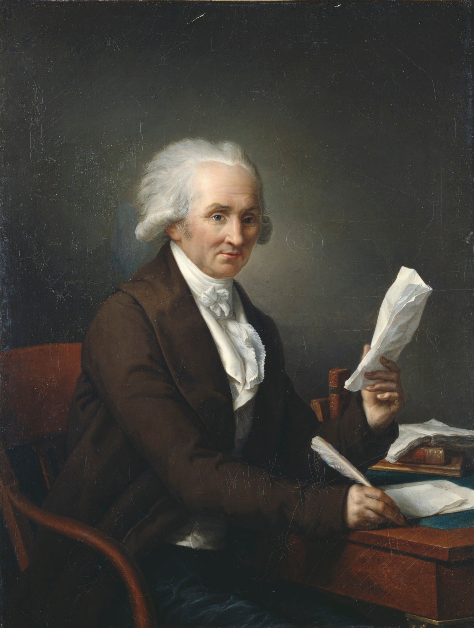 Monsieur dans son bureau - François-André Vincent image 1 copie peinte à la main à l’huile