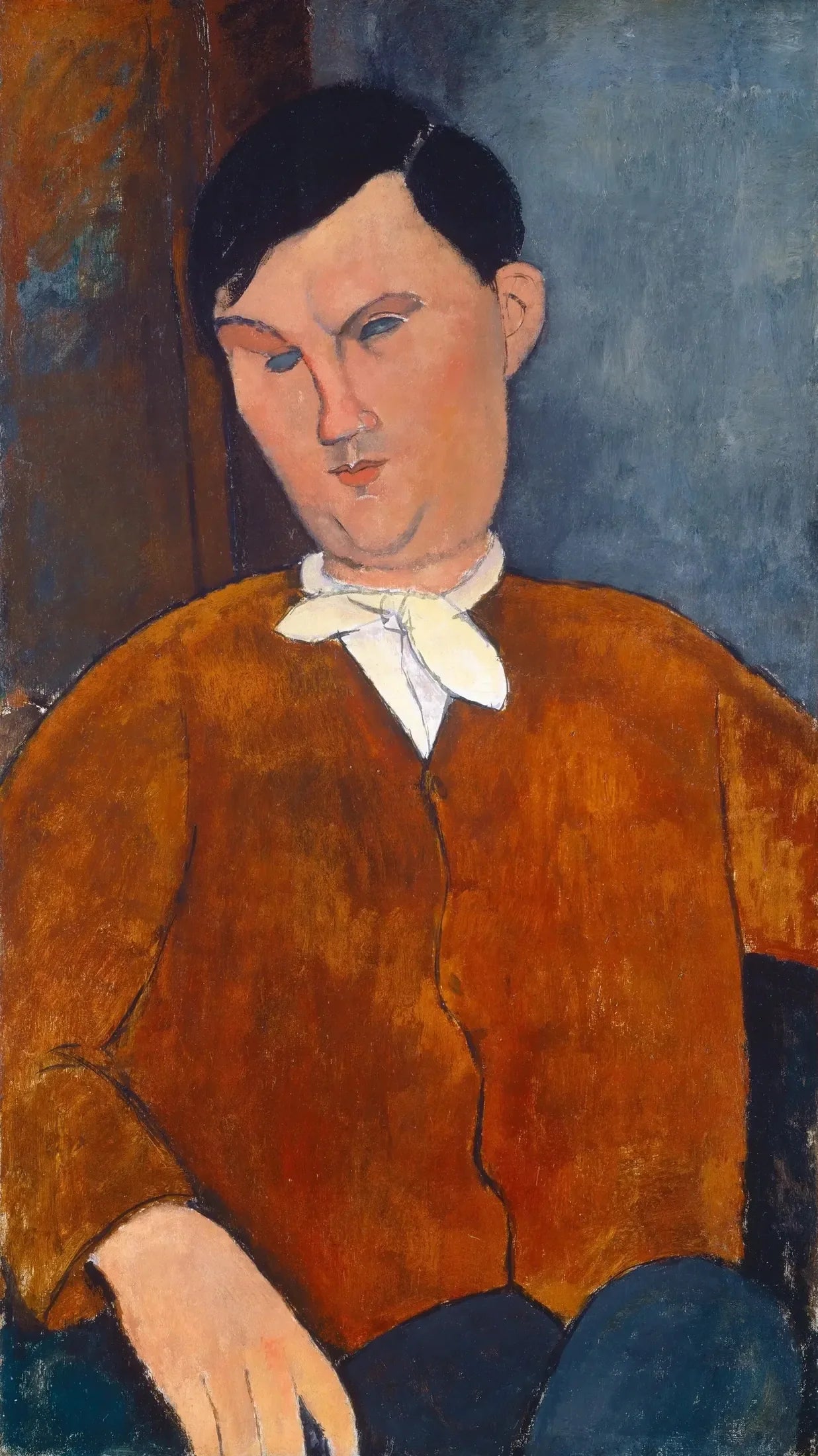 Monsieur Deleu - Amedeo Modigliani image 1 reproduction de peinture à l’huile