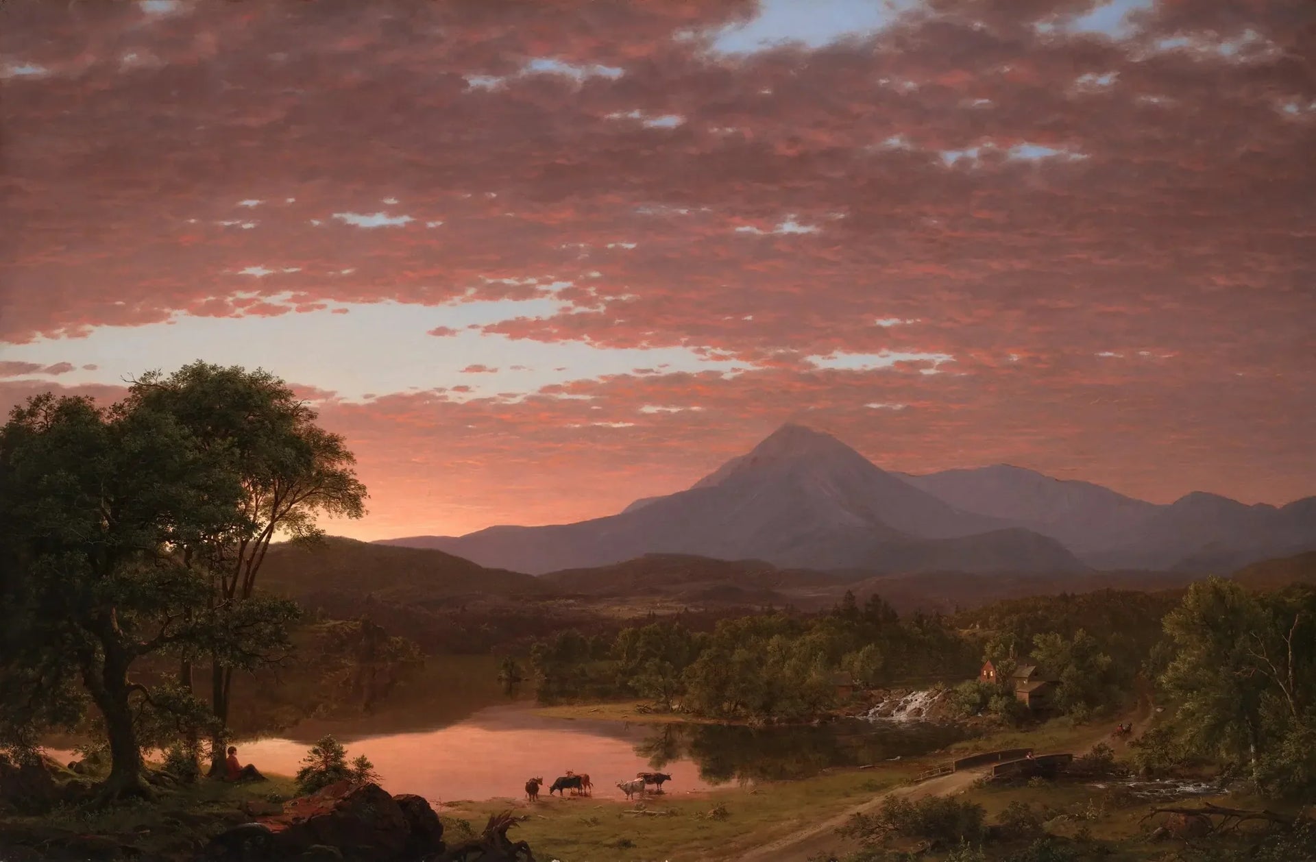 Mont Ktaadn - Frederic Edwin Church image 1 tableau peint à l’huile sur toile