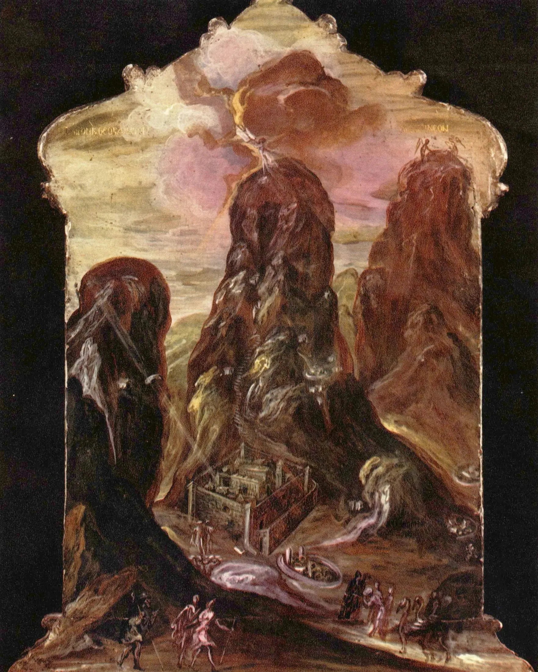 Mont Sinaï - El Greco image 1 copie de tableau peinte à la main