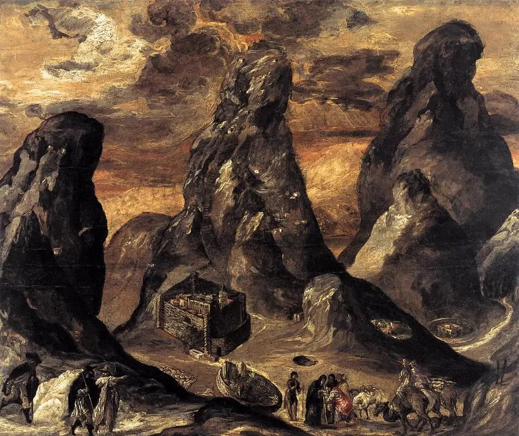 Mont Sinaï - El Greco image 1 tableau peint à l’huile sur toile