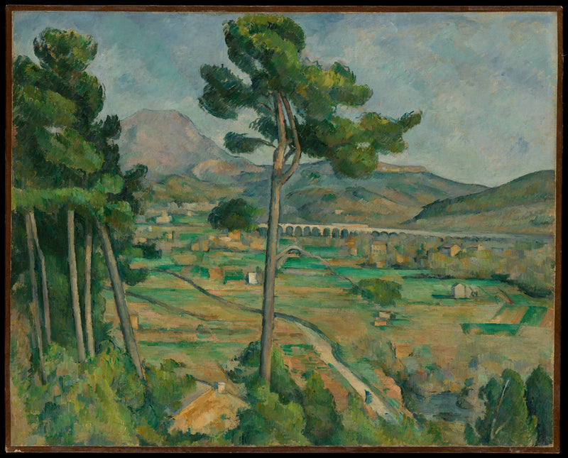 La Montagne Sainte-Victoire et le viaduc de la vallée de l'Arc - Paul Cézanne