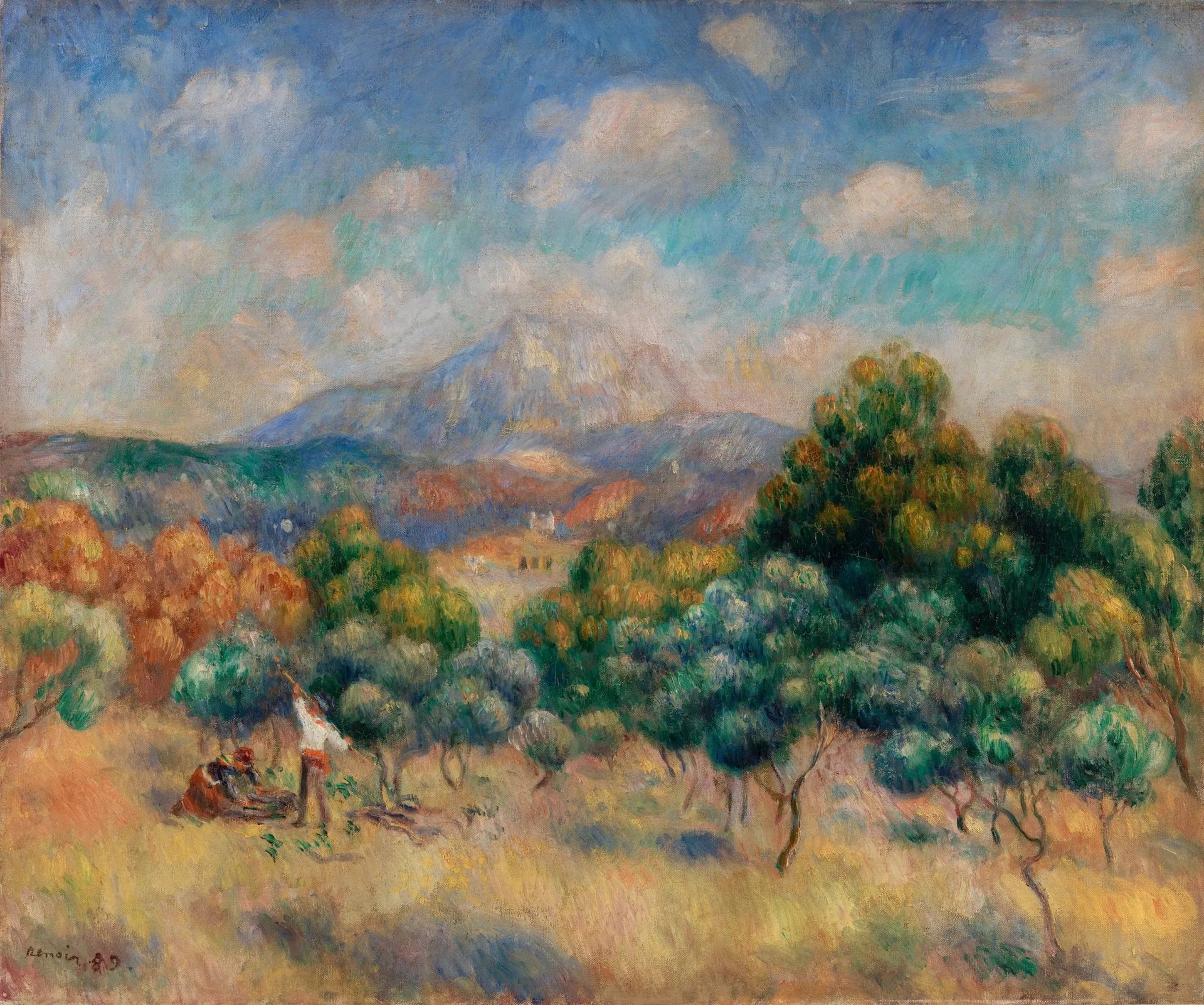 Montagne Sainte-Victoire (Paysage) - Pierre-Auguste Renoir image 1 copie de tableau peinte à la main