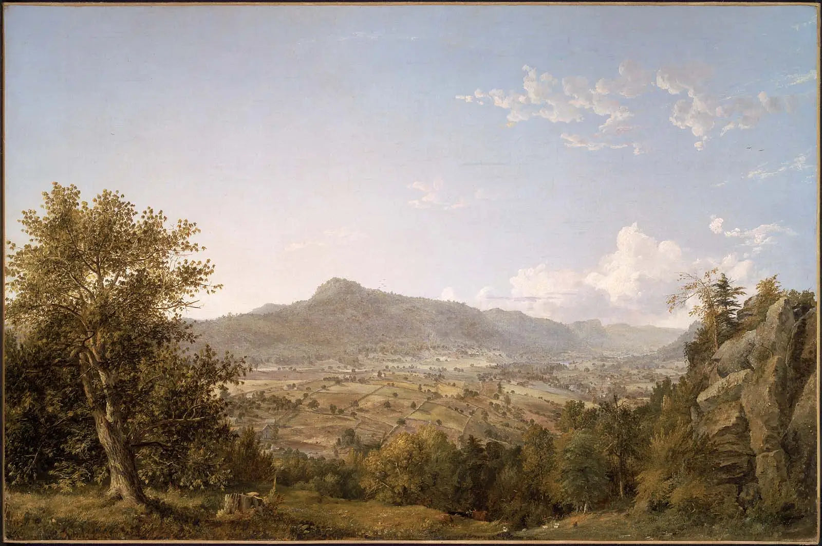 Montagne Schatacook, vallée de Housatonic, Connecticut - Jasper Francis Cropsey image 1 reproduction artisanale de tableau