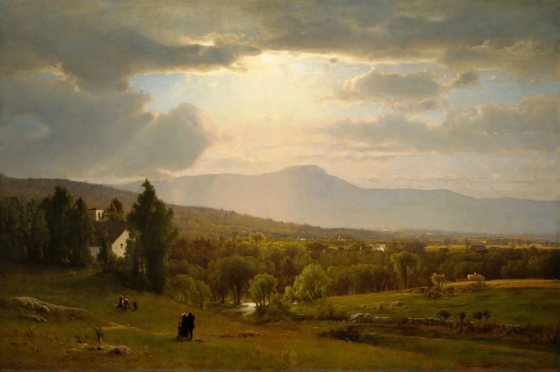 Montagnes Catskill - George Inness image 1 copie de tableau peinte à la main