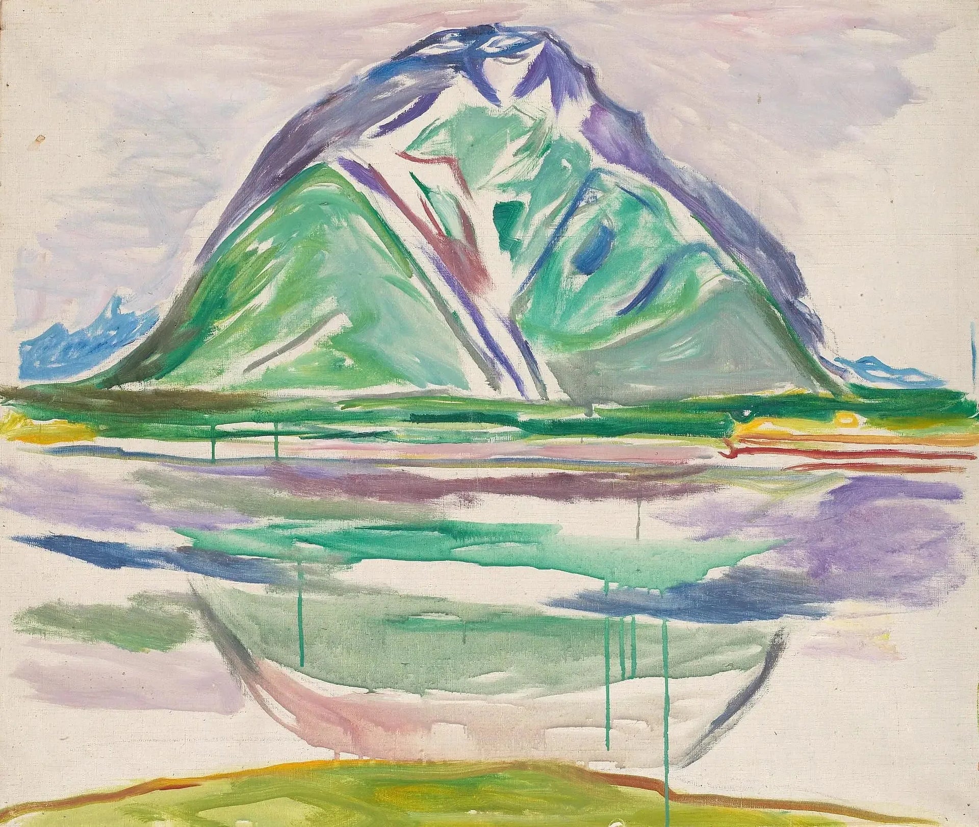 Montagnes - Edvard Munch image 1 copie de tableau peinte à la main