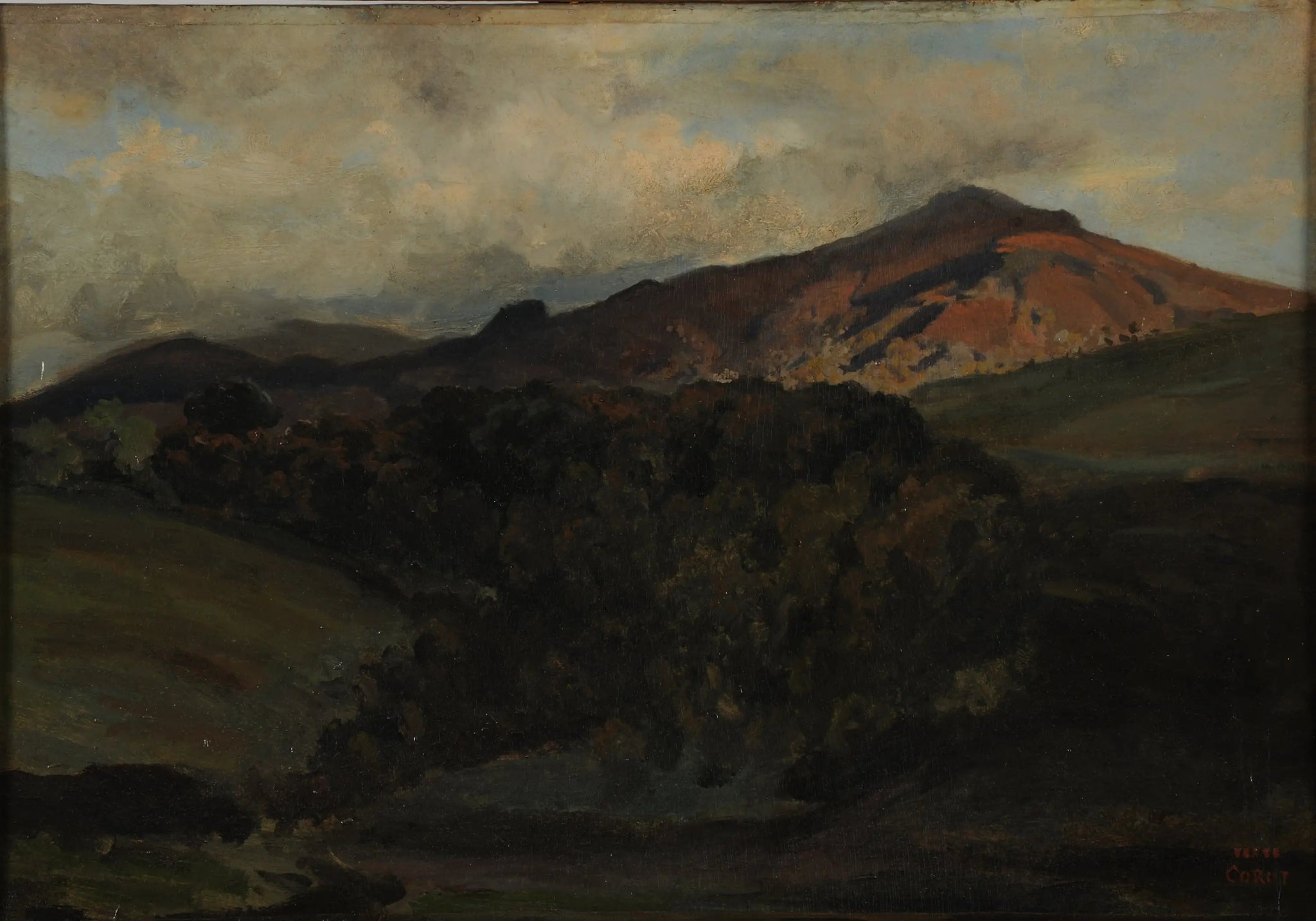 Monte-Cavo - Jean-Baptiste Camille Corot image 1 reproduction artisanale de tableau