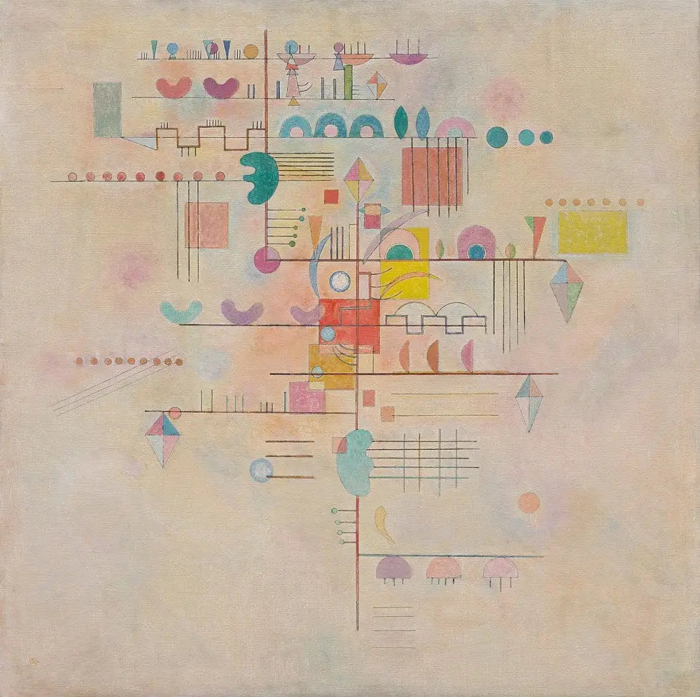 Montée gracieuse - Vassily Kandinsky image 1 reproduction d’œuvre d’art à l’huile