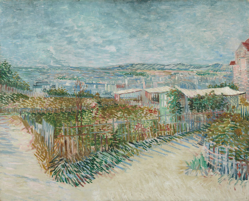 Montmartre derrière le Moulin de la Galette, F316 – Van Gogh
