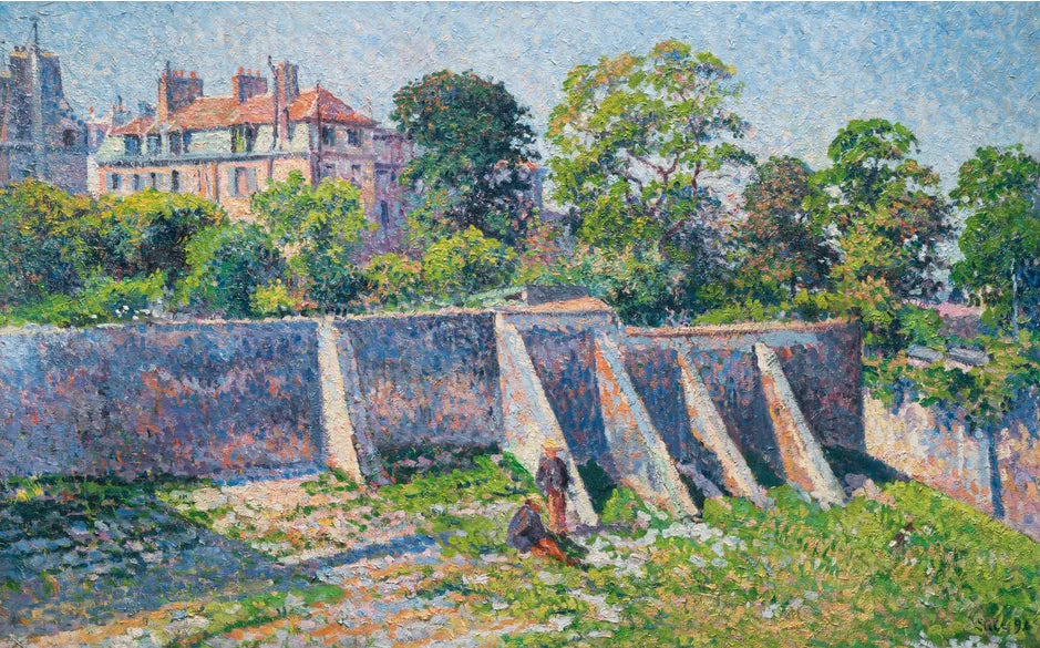 Montmartre, la rue des Saules - Maximilien Luce image 1 copie peinte à la main à l’huile