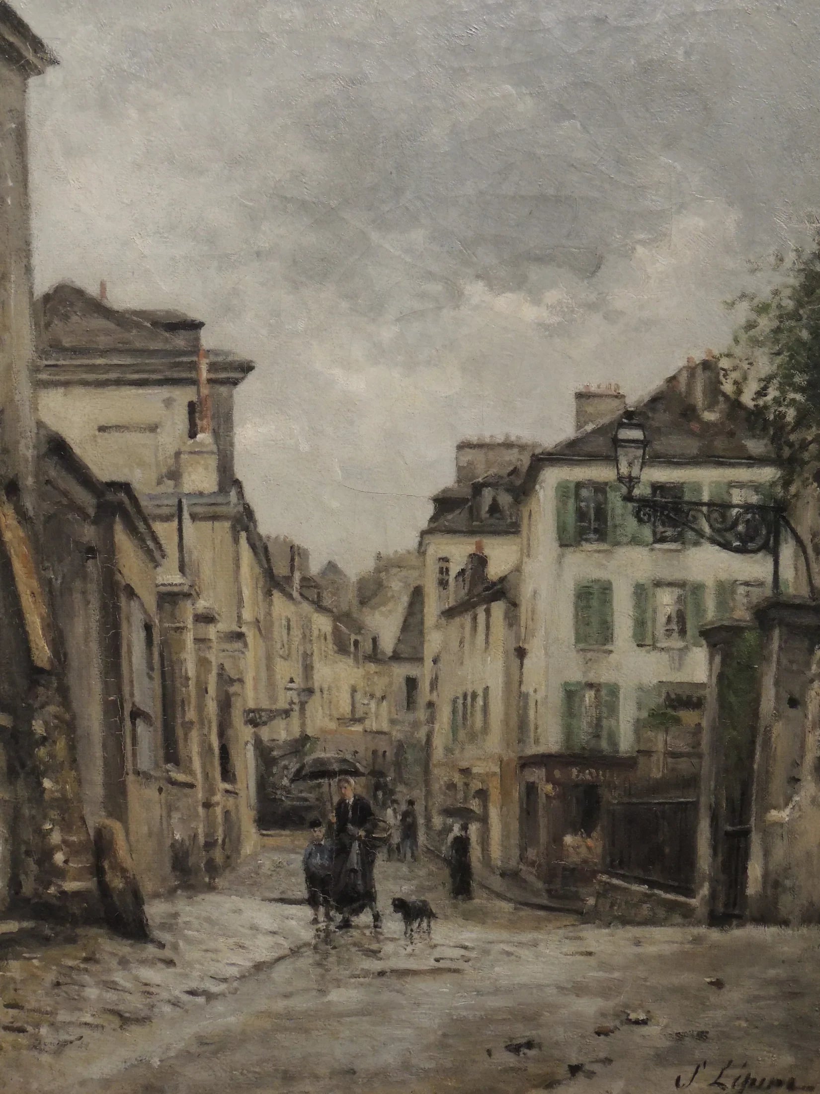 Montmartre. La rue Norvins - Stanislas Lépine image 1 tableau peint à l’huile sur toile