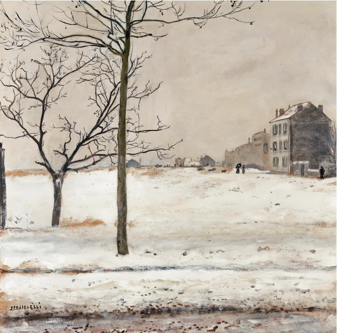 Montmartre sous la neige - Jean-François Raffaëlli image 1 reproduction d’œuvre d’art à l’huile