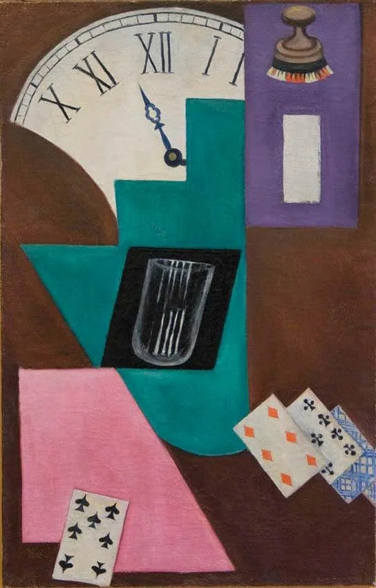 Montres et cartes - Olga Rozanova image 1 copie peinte à la main à l’huile