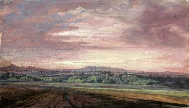 Monts des Géants au coucher du soleil - Caspar David Friedrich