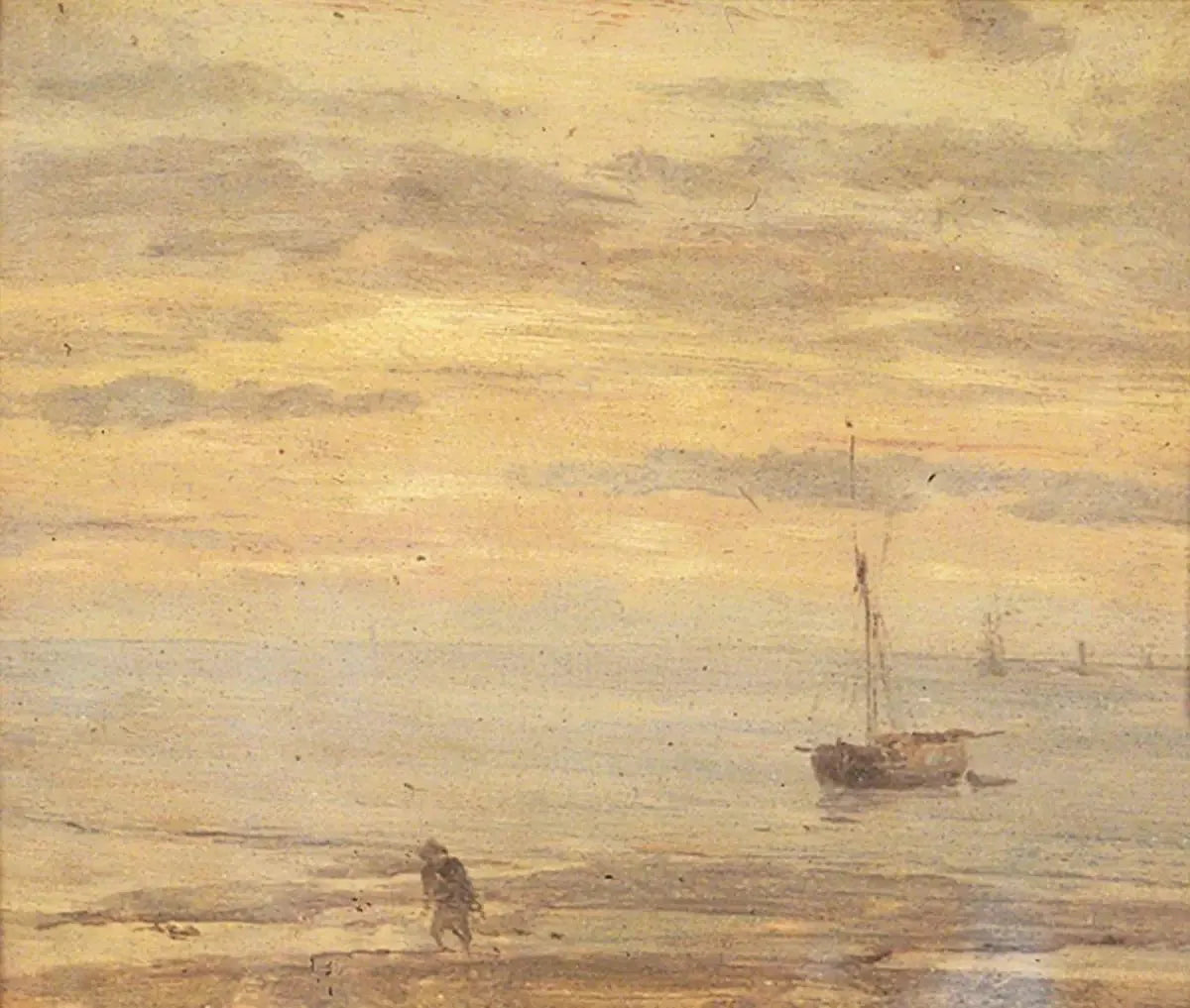 Morceau de mer, soirée - Eugène Boudin image 1 reproduction réalisée par Alpha Reproduction