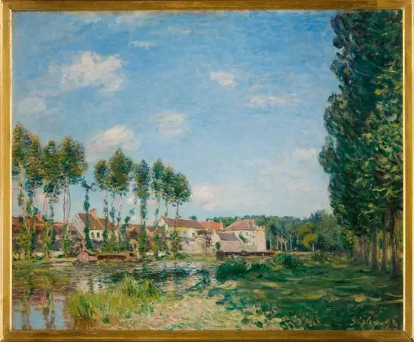 Moret, bords du Loing - Alfred Sisley image 1 reproduction d’œuvre d’art à l’huile