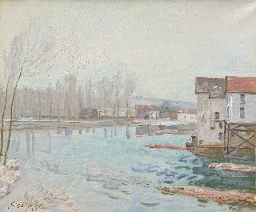 Moret en hiver - Alfred Sisley