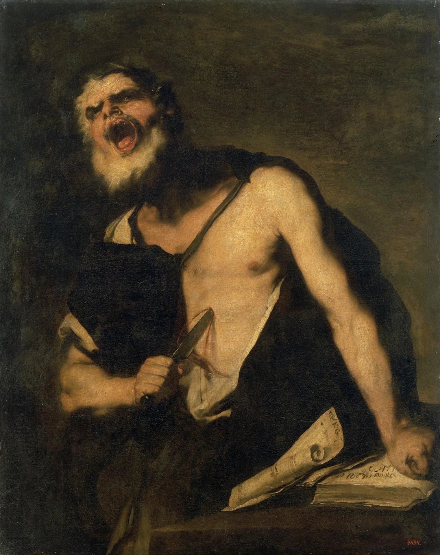 Mort de Caton d'Utique - Luca Giordano image 1 reproduction réalisée par Alpha Reproduction