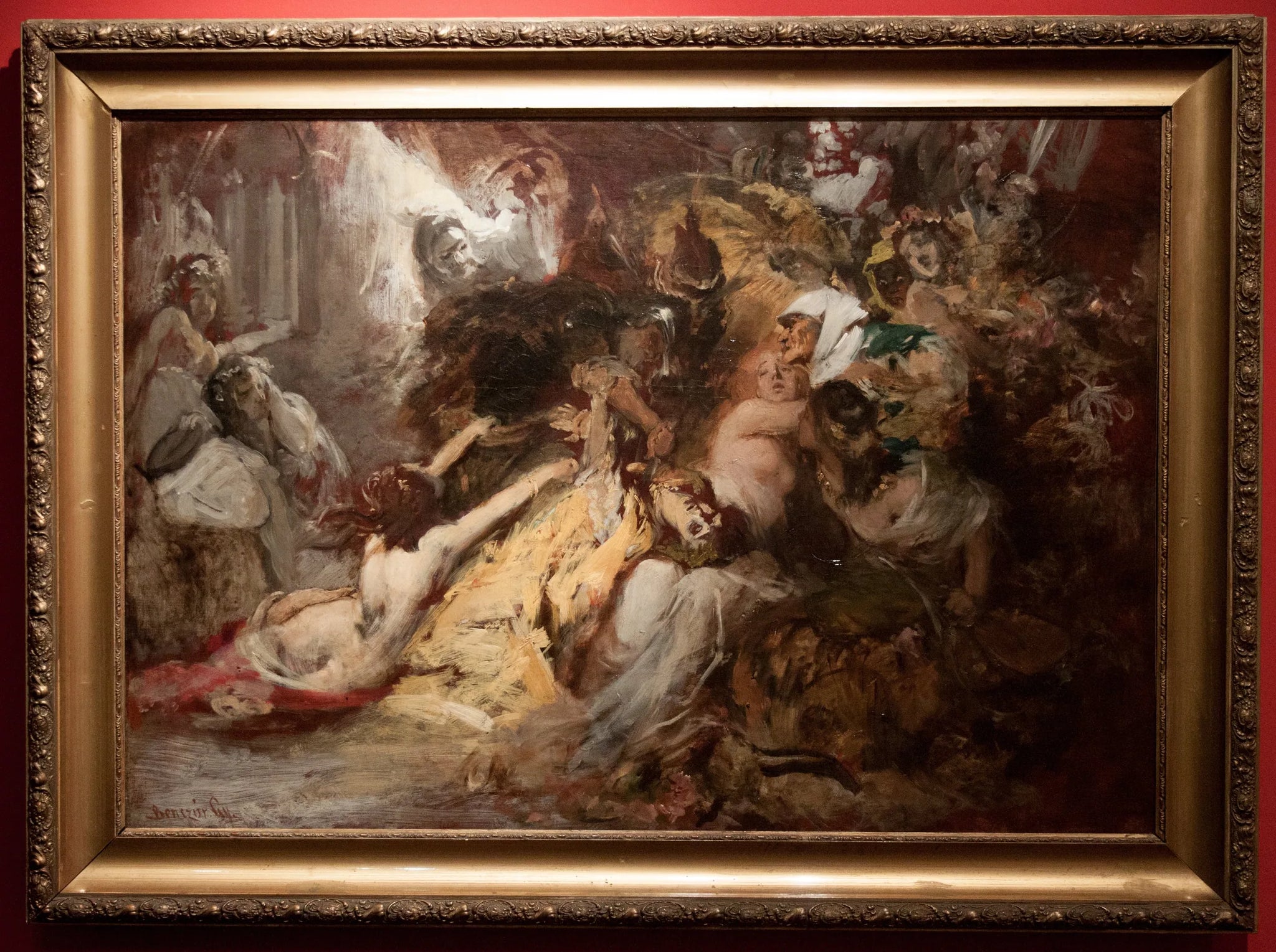 Mort de Ladislas IV de Hongrie - Gyula Benczúr image 1 copie peinte à la main à l’huile